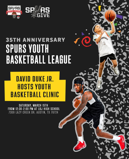 Spurs Youth Basketball League Basketball Clinic